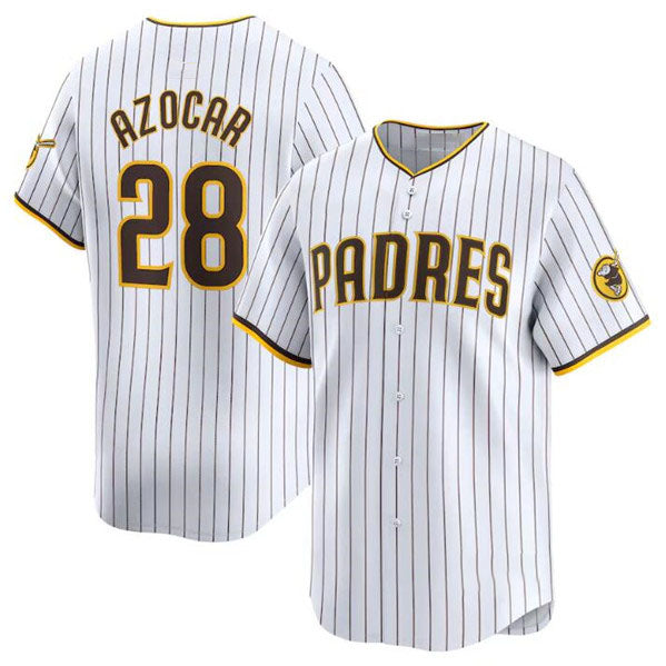 San Diego Padres #28 Jose Azocar White 2024 Home Limited Baseball Stitched Jersey - Main View