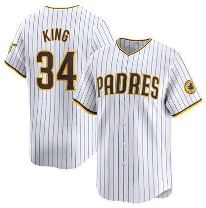 San Diego Padres #34 Michael King White 2024 Home Limited Baseball Stitched Jersey - Main View