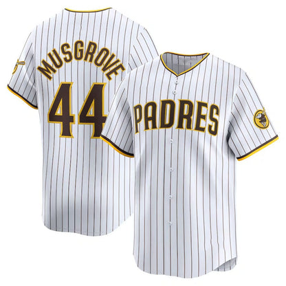 San Diego Padres #44 Joe Musgrove Home Limited Player Jersey - White Stitched Baseball Jersey - Main View