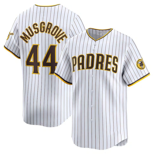 San Diego Padres #44 Joe Musgrove Home Limited Player Jersey - White Stitched Baseball Jersey - Main View