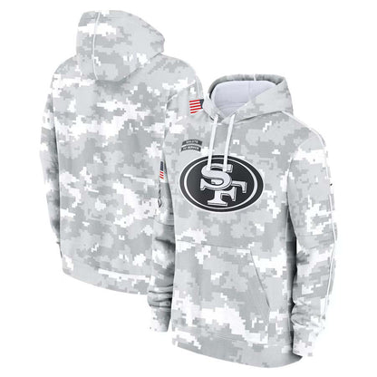 SF.49ers 2024 Salute To Service Club Pullover Hoodie Cheap sale Birthday and Christmas gifts Stitched American Football Jerseys - Main View