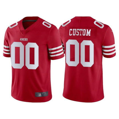 Custom SF.49ers 2022 New Scarlet Vapor Untouchable Stitched Football Jersey Stitched American Football Jerseys - Main View