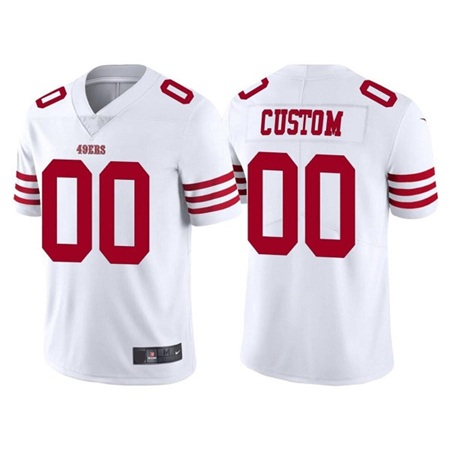 Custom SF.49ers 2022 New White Vapor Untouchable Stitched American Football Jerseys - Main View