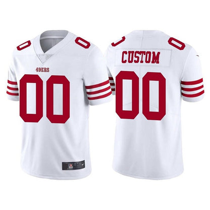 Custom SF.49ers 2022 New White Vapor Untouchable Stitched American Football Jerseys - Main View