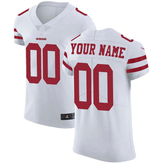Custom SF.49ers White Vapor Untouchable Custom Elite Jersey Stitched American Football Jerseys - Main View