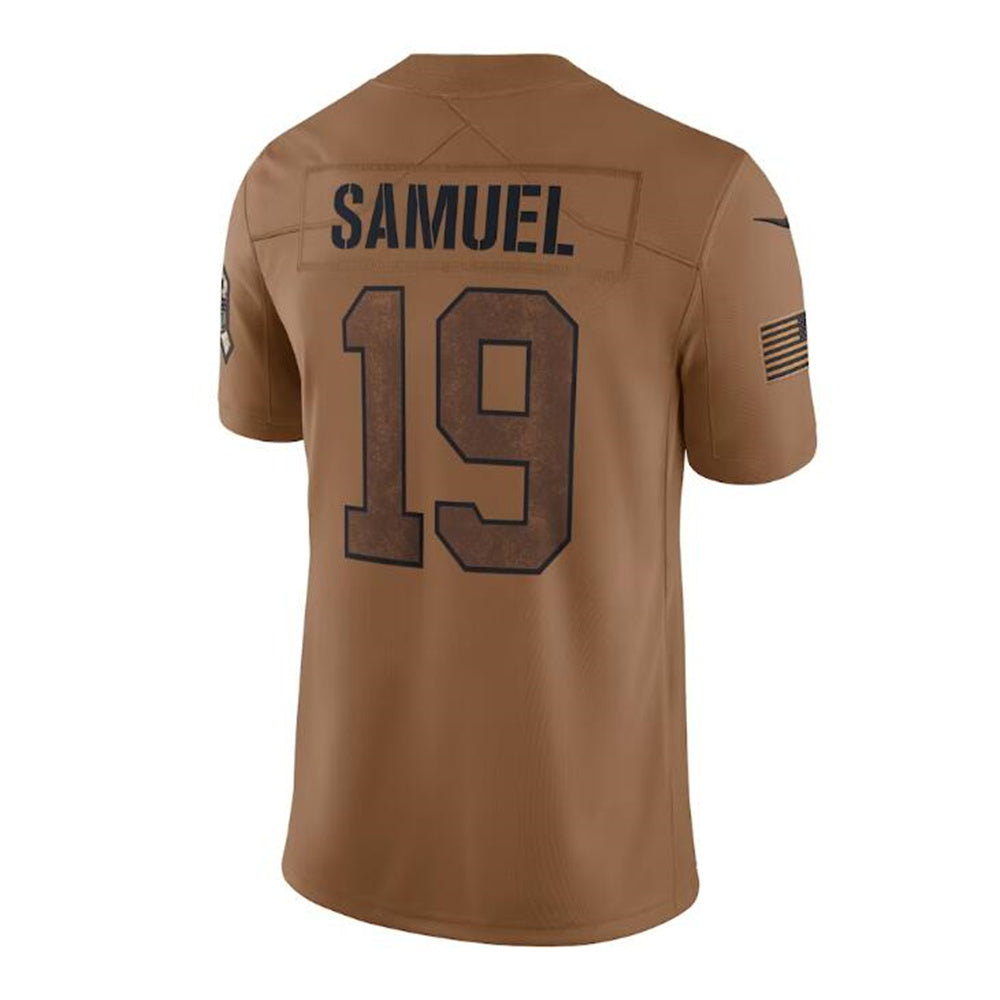 SF.49ers #19 Deebo Samuel Brown 2023 Salute To Service Limited Jersey Stitched American Football Jerseys - Main View