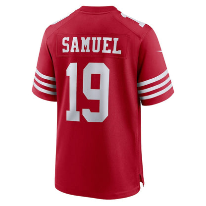 SF.49ers #19 Deebo Samuel Scarlet Player Game Jersey Stitched American Football Jersey - Main View