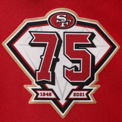SF.49ers #19 Deebo Samuel Scarlet 75th Anniversary Alternate White Stitched Game Jersey view 7