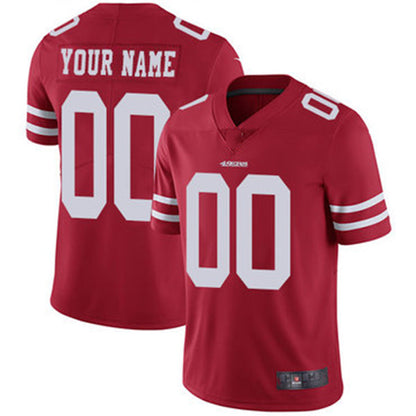 Custom SF.49ers Home Red Vapor Untouchable Limited Jersey Stitched American Football Jerseys - Main View