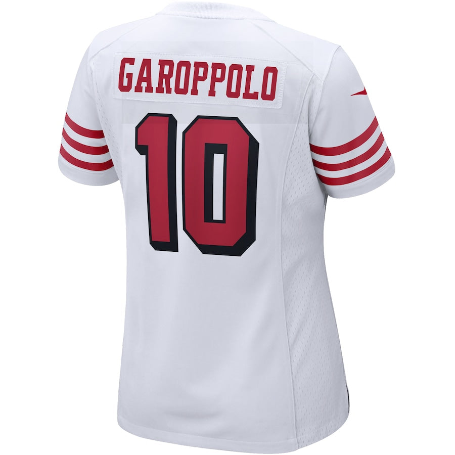 SF.49ers #10 Jimmy Garoppolo White Alternate Game Player Jersey Stitched American Football Jerseys - Main View