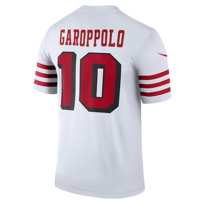 SF.49ers #10 Jimmy Garoppolo White Color Rush Legend Player Jersey Stitched American Football Jerseys - Main View