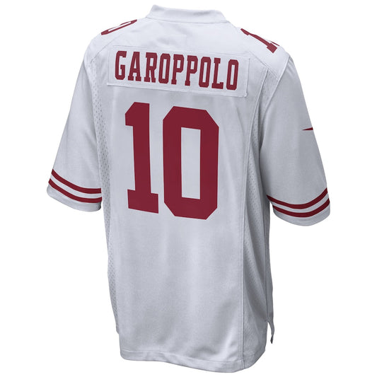 SF.49ers #10 Jimmy Garoppolo White Game Jersey Stitched American Football Jerseys - Main View