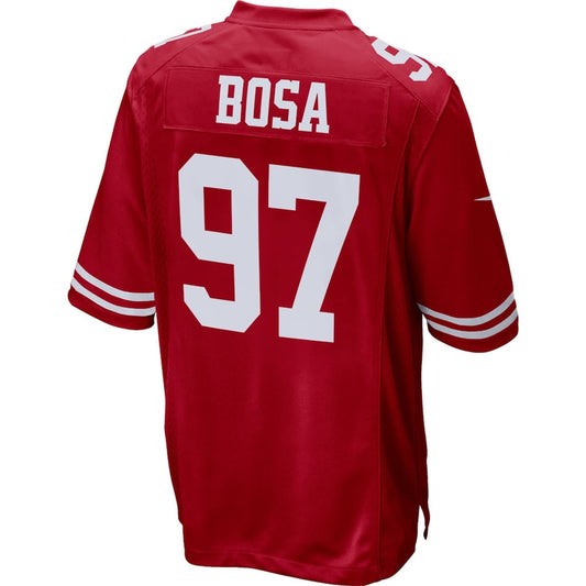 SF.49ers #97 Joe Montana Mitchell & Ness Scarlet 1990 Legacy Retired Player Jersey Stitched American Football Jerseys - Main View