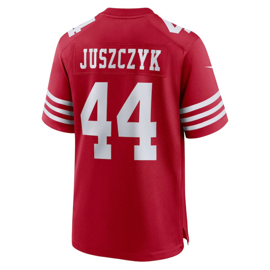 SF.49ers #44 Kyle Juszczyk Scarlet Player Game Jersey Stitched American Football Jerseys - Main View