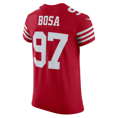 SF.49ers #97 Nick Bosa Scarlet Vapor Elite Jersey Stitched American Football Jerseys - Main View