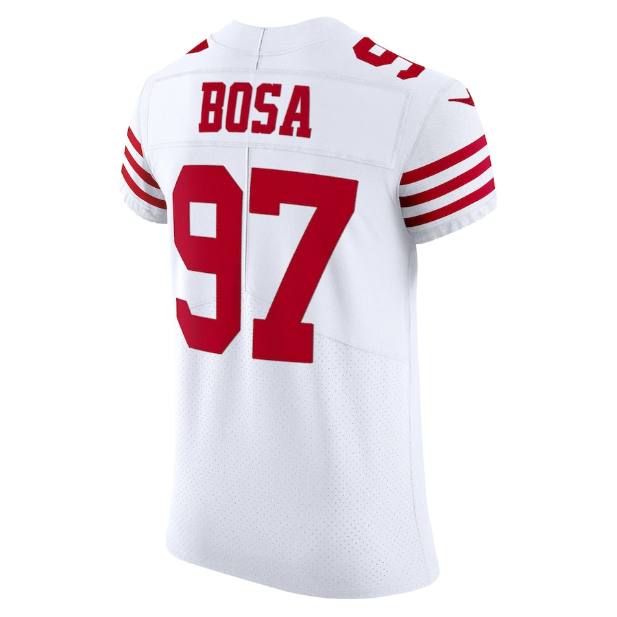 SF.49ers #97 Nick Bosa  White Vapor Elite Jersey Stitched American Football Jerseys - Main View
