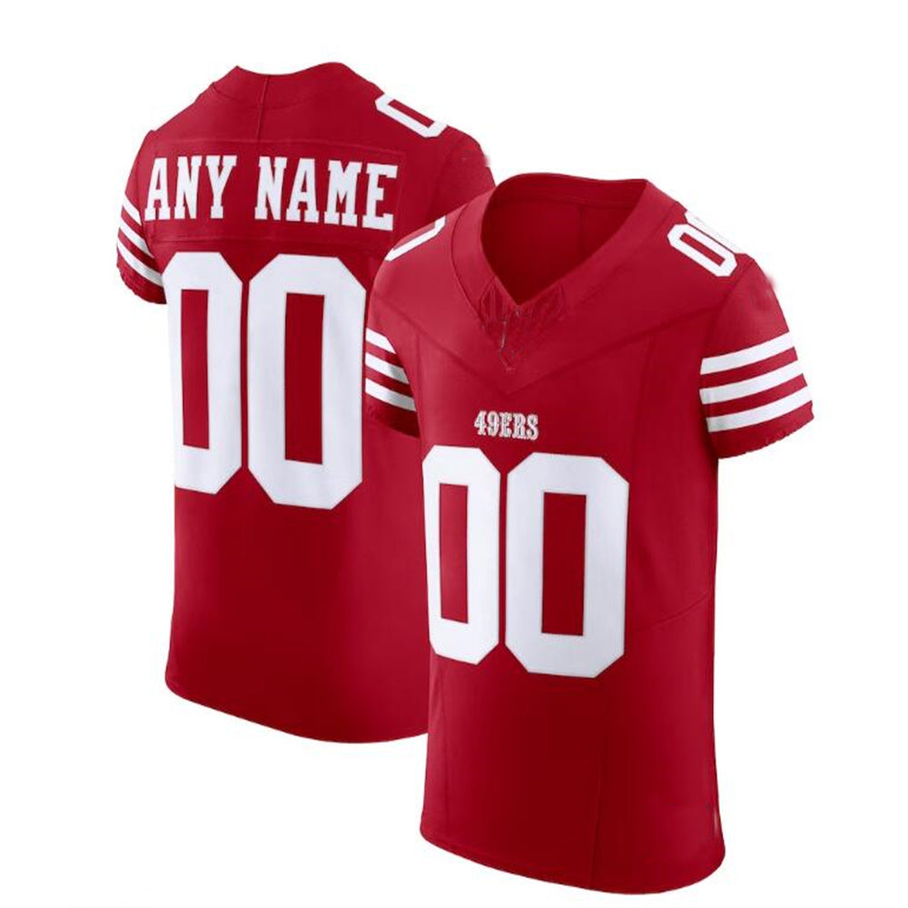 Custom SF.49ers Scarlet Vapor F.U.S.E. Elite Jersey Stitched American Football Jerseys - Main View