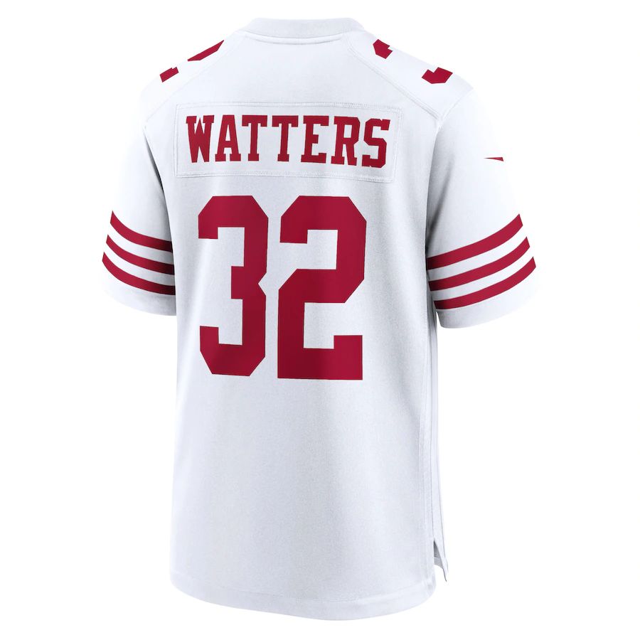 SF.49ers #32 Ricky Watters White Retired Player Game Jersey Stitched American Football Jerseys - Main View