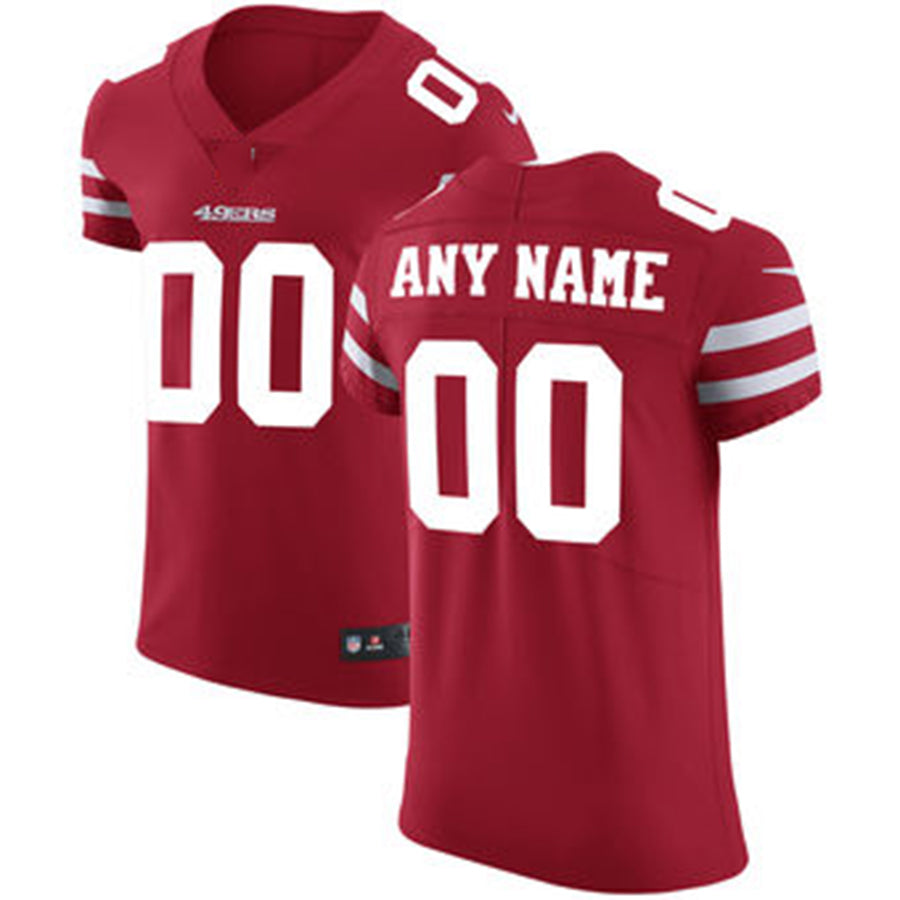 Custom SF.49ers Scarlet Vapor Untouchable Elite Jersey Stitched American Football Jerseys - Main View