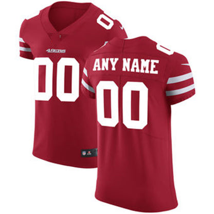 Custom SF.49ers Scarlet Vapor Untouchable Elite Jersey Stitched American Football Jerseys - Main View