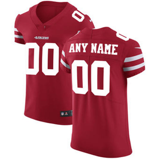 Custom SF.49ers Scarlet Vapor Untouchable Elite Jersey Stitched American Football Jerseys - Main View