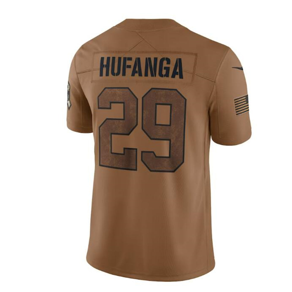SF.49ers #29 Talanoa Hufanga Brown 2023 Salute To Service Limited Jersey Stitched American Football Jerseys - Main View