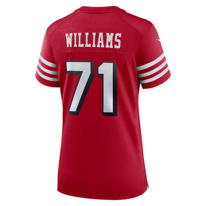 SF.49ers #71 Trent Williams Scarlet Alternate Game Jersey Stitched American Football Jerseys - Main View