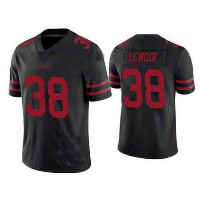 SF.49ers #38 Deommodore Lenoir Black Vapor Untouchable Limited Jersey Stitched American Football Jerseys - Main View