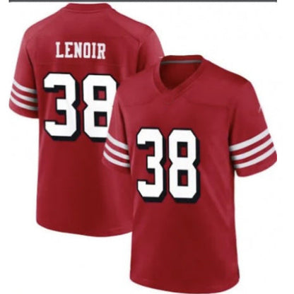SF.49ers #38 Deommodore Lenoir Red Vapor Untouchable Limited Stitched American Football Jerseys