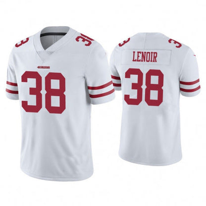 SF.49ers #38 Deommodore Lenoir White Vapor Untouchable Limited Jersey Stitched American Football Jerseys - Main View