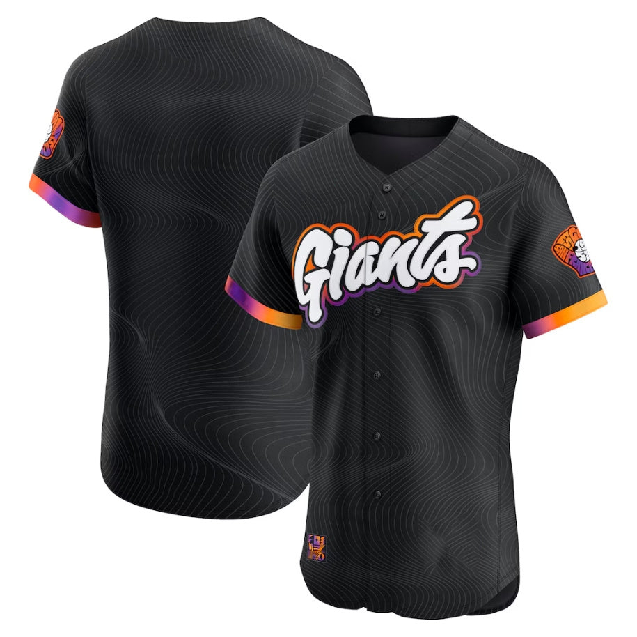 San Francisco Giants Anthracite 2025 City Connect Elite Baseball Jersey - Main View