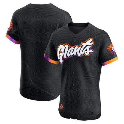 San Francisco Giants Anthracite 2025 City Connect Elite Baseball Jersey - Main View