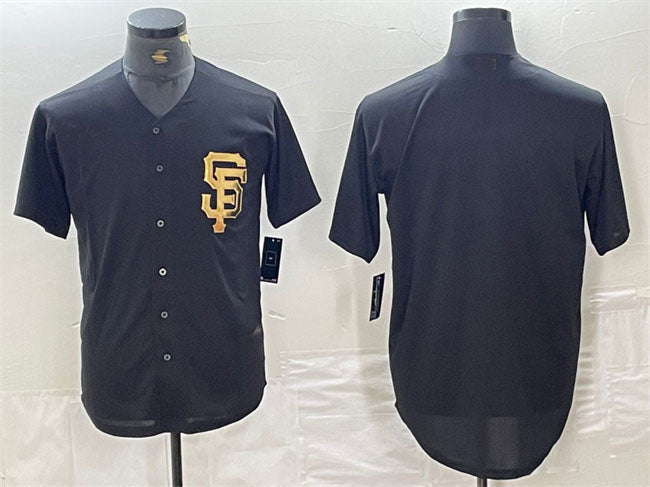 San Francisco Giants Blank Black Cool Base Stitched Baseball Jersey - Main View