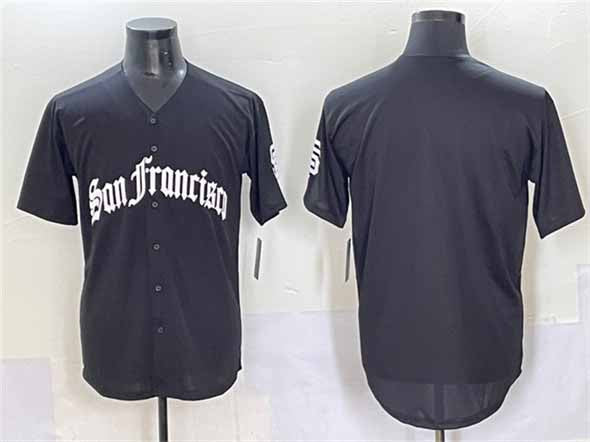 San Francisco Giants Blank Black 'Gothic Fog Edition' Vapor Premier Limited Stitched Baseball Jersey - Main View