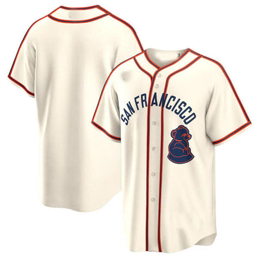 San Francisco Giants Blank Cream 2024 Rickwood Classic Stitched Baseball Jersey - Main View