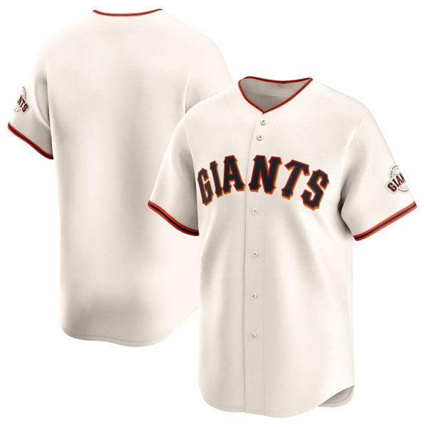 San Francisco Giants Blank Cream Home Limited Stitched Baseball Jersey - Main View