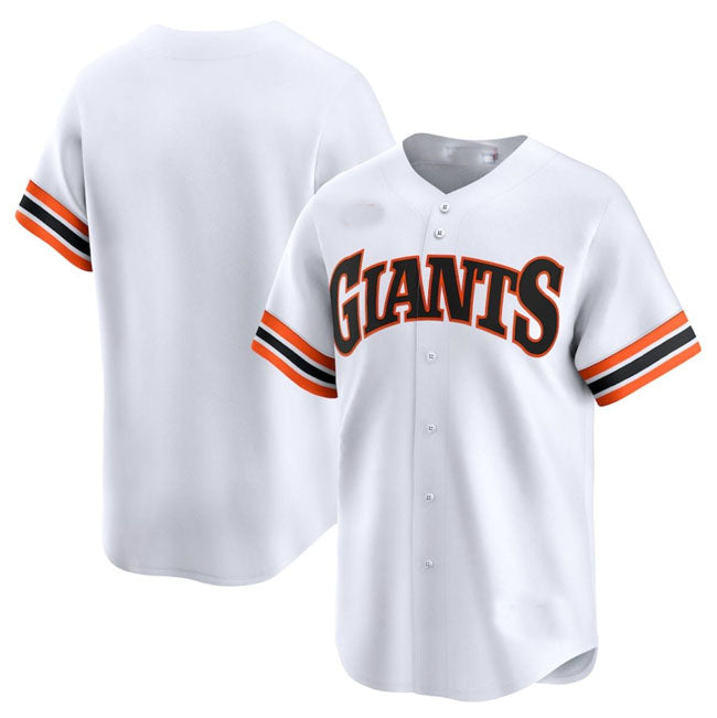 San Francisco Giants Blank White Cooperstown Collection Limited Stitched Baseball Jersey - Main View