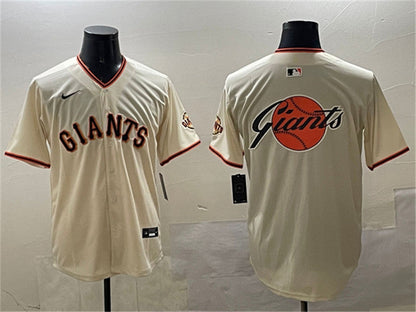 San Francisco Giants Cream Team Big Logo Limited Stitched Baseball Jersey - Main View