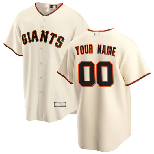 Baseball Jerseys Custom San Francisco Giants Cream Home Replica Custom Jersey - Main View