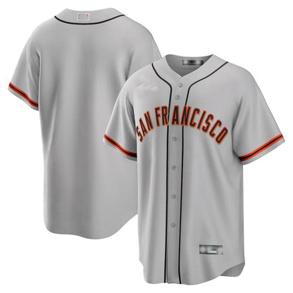 San Francisco Giants Gray Road Replica Team Jersey Baseball Jerseys - Main View