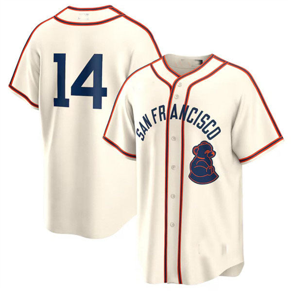 San Francisco Giants #14 Patrick Bailey Cream 2024 Rickwood Classic Stitched Baseball Jersey - Main View