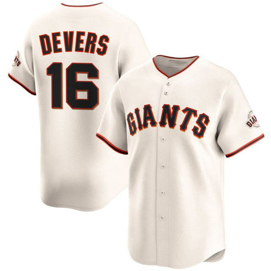 San Francisco Giants #16 Rafael Devers Cream 2024 Home Limited Stitched Baseball Jersey - Main View