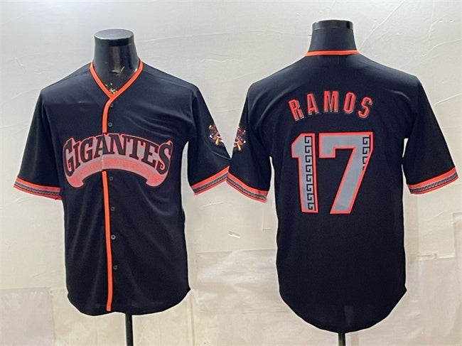 San Francisco Giants #17 Heliot Ramos Black 2026 Alternate Stadium Stitched Baseball Jersey - Main View