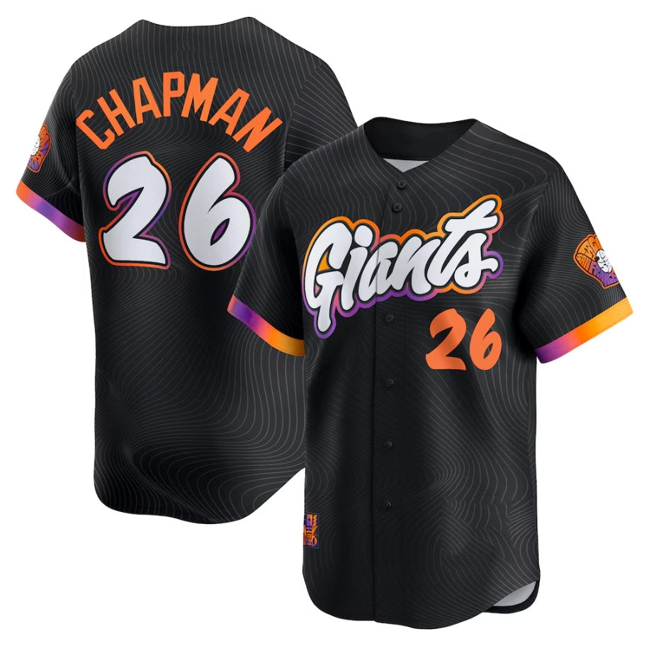 San Francisco Giants #26 Matt Chapman Anthracite 2025 City Connect Limited Baseball Jersey - Main View