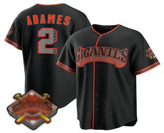 San Francisco Giants #2 Willy Adames Black 2026 Alternate Stadium Stitched Baseball Jersey - Main View