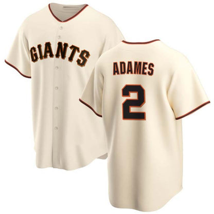 San Francisco Giants #2 Willy Adames Cream Cool Base Stitched Baseball Jersey - Main View