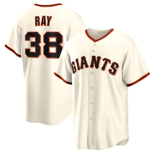 San Francisco Giants #38 Robbie Ray Home Replica Jersey - Cream Stitched Baseball Jersey - Main View