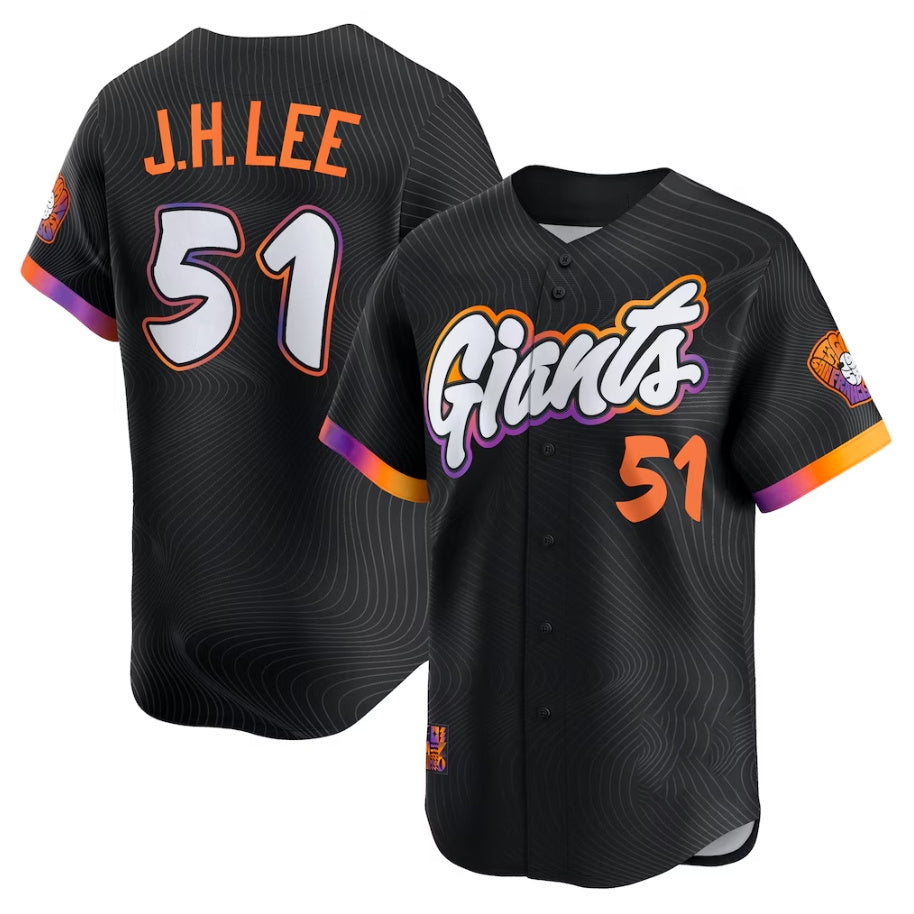 San Francisco Giants #51 Jung Hoo Lee Black 2025 City Connect Limited Baseball Jersey - Main View