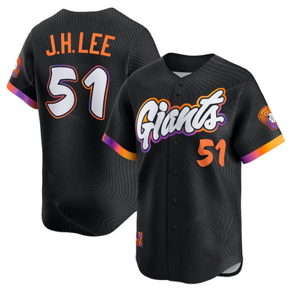 San Francisco Giants #51 Jung Hoo Lee Black 2025 City Connect Limited Baseball Jersey - Main View