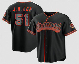 San Francisco Giants #51 Jung Hoo Lee Black 2026 Alternate Stadium Stitched Baseball Jersey - Main View